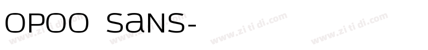 opoo sans字体转换
